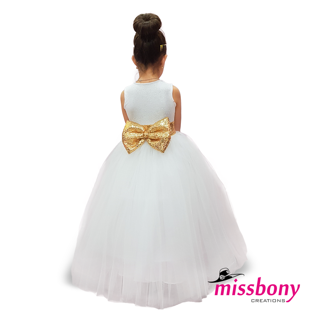 Custom-made sequin wedding party dresses for girls, MONA
