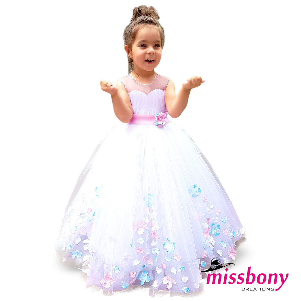 Floral kids' formal dress ROSA