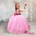 GLORIA, sequined and floral girl's formal dress
