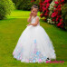ROSA, girls' evening gown with flowers