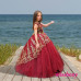 SCARLETT, gold glittery evening dress for girls